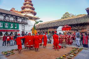 Fulpati, seventh day of Dashain festival in Nepal